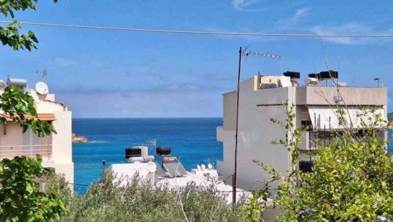 Agios Nikolaos MIT VIDEO: Kreta, Agios Nikolaos: Baugrundstück mit Meerblick in der Stadt zu verkaufen Grundstück kaufen